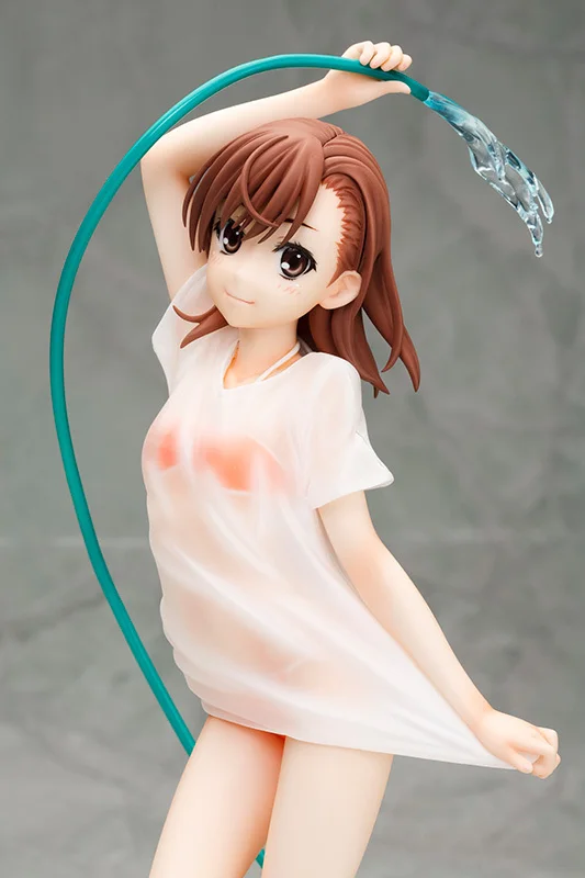 Аниме Toaru Kagaku no Railgun Mikoto Misaka ПВХ фигурка сексуальная фигурка девушки игрушка 28 см