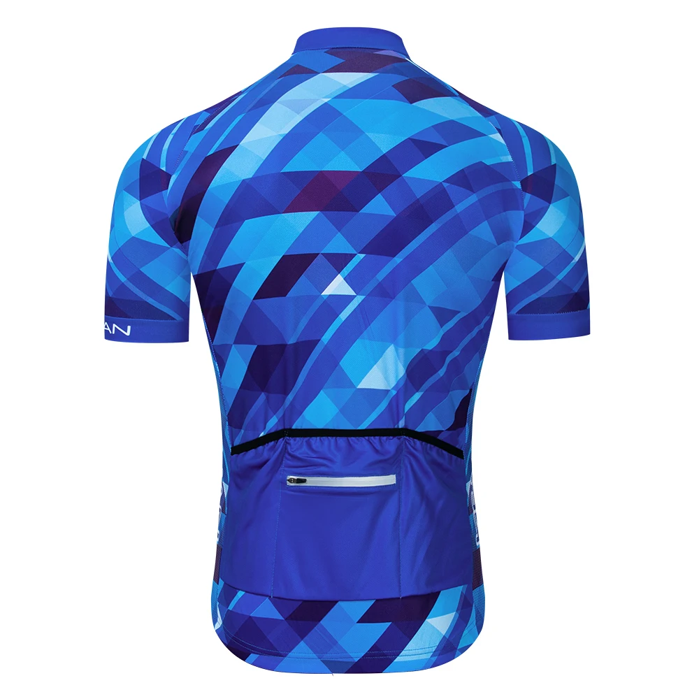 19 Keyiyuan spring and summer new men's plaid pattern wicking quick-drying Jersey breathable riding short-sleeved shirt | Спорт и