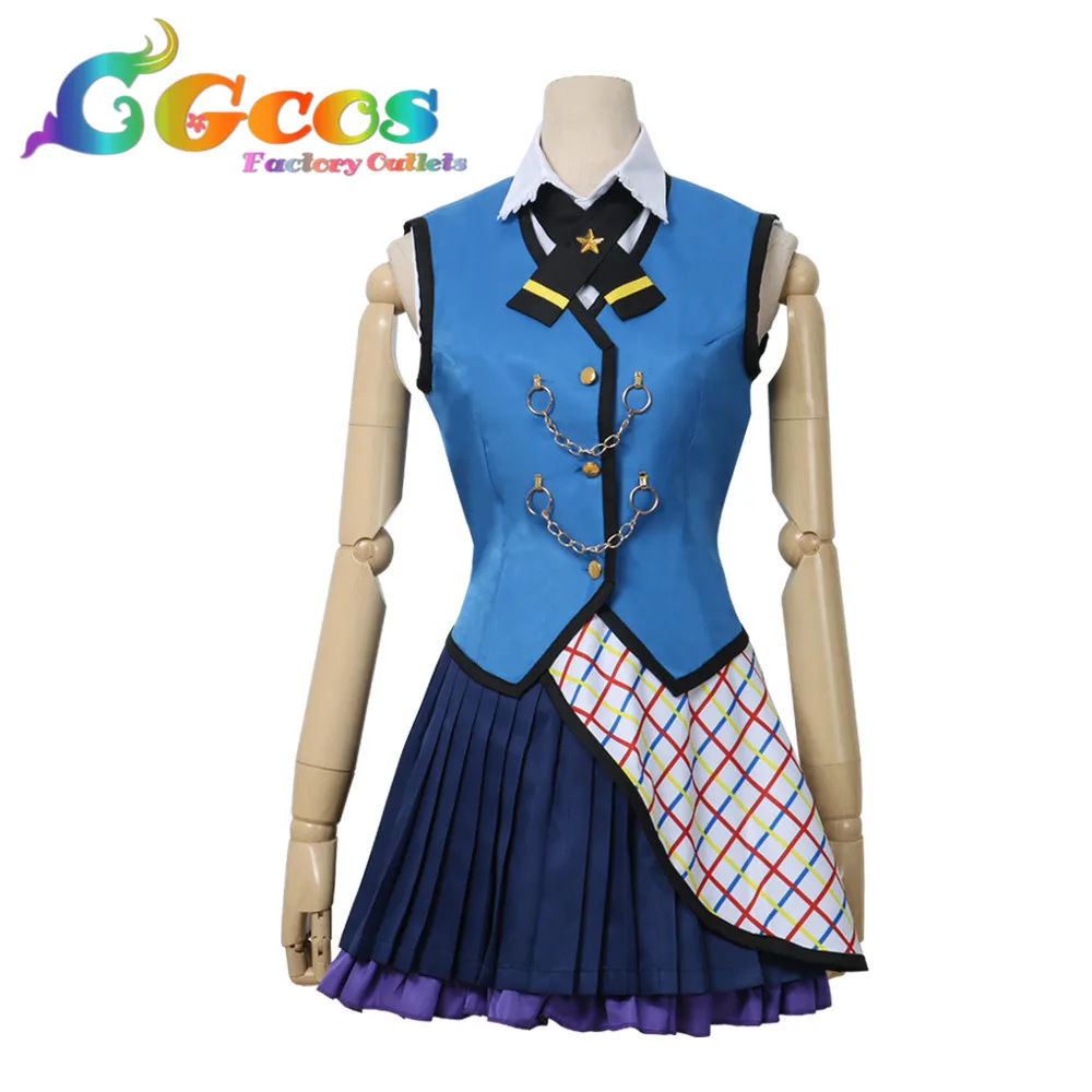 CGCOS Бесплатная доставка Косплэй костюм Bang Dream! Poppin'Party Ichigaya Arisa платья одежда