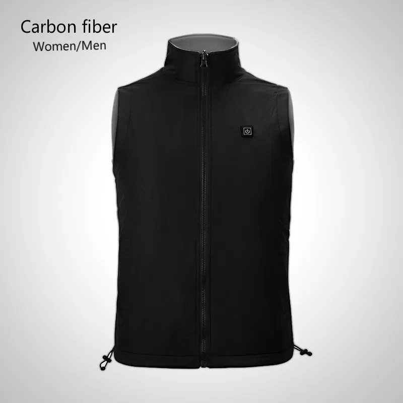 

Intelligent USB Waistcoat Men Women Heating Coat Graphene Carbon Fiber Fleece Outdoor Mountaineering Waistcoat Size S-XXXL