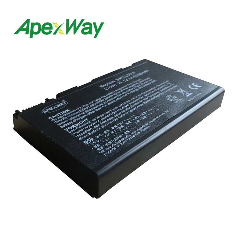 Аккумулятор Apexway для ноутбука Acer Aspire 5611 5612 5630 5632 5633 5634 5650 5652 5680 5683 5684 Extensa 5200 TravelMate