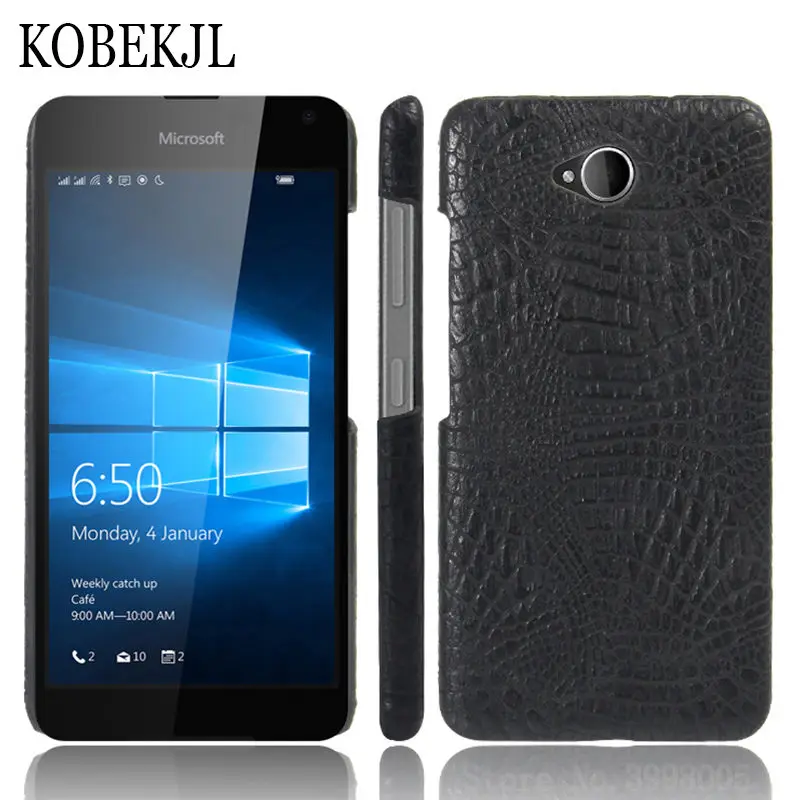 Чехол для Microsoft Lumia 650 чехол Nokia жесткая задняя крышка из искусственной кожи