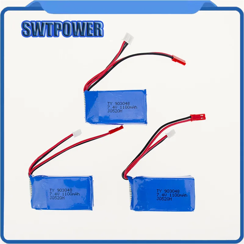 Hot 7.4V 1100mah Wltoys 5/4/3/2/1pcs A949 A959 A969 A979 K929 LiPo Battery JST plug Part for RC Wholesale | Игрушки и хобби