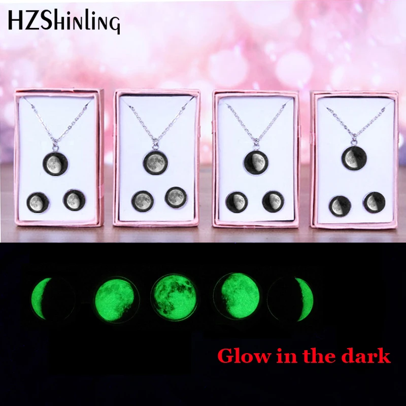 Ожерелье из нержавеющей стали с подвеской в виде фазы Луны|Ювелирные наборы| |