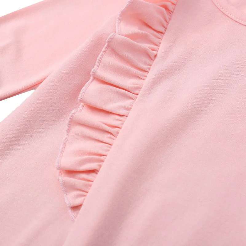 2018 детские комбинезоны для новорожденных с длинными рукавами девочек розовые