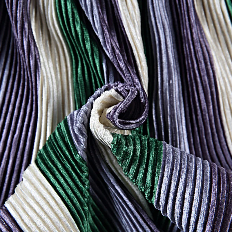 

Striped Ruched Pleated Girls Skirt Plueche Kids Skirts Children's Clothing