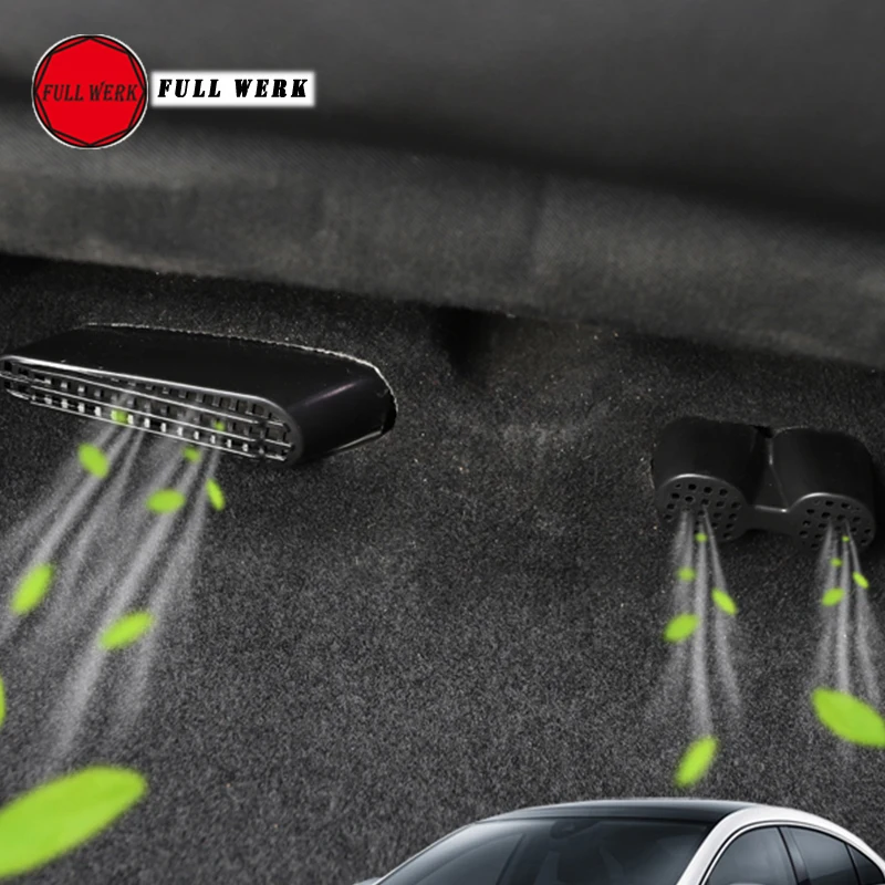 

4pcs/set Car Styling Seat Rear Air Vent Cover Air Duct Grille Protector Cap for Volkswagen VW CC 2016 2017 2018 Accessories