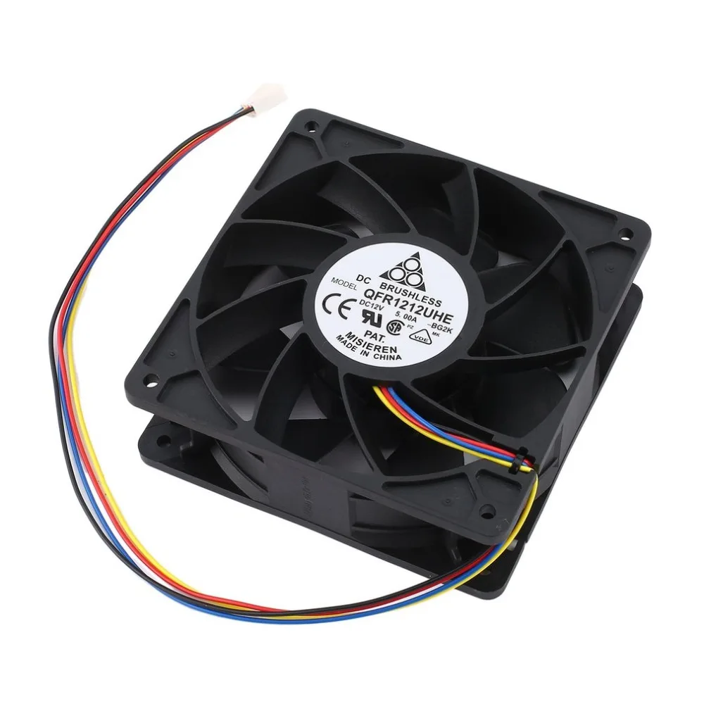 LESHP 7500 об/мин DC12V 5.0A Майнер охлаждающий вентилятор для Antminer Bitmain S7 S9 4-контактный разъем бесщеточный Замена охладитель низкая Шум