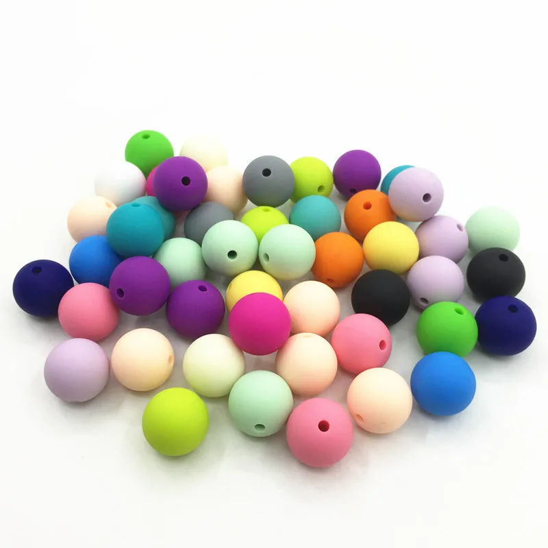 Мини красочные силиконовые бусины ювелирные изделия Детские Прорезыватели
