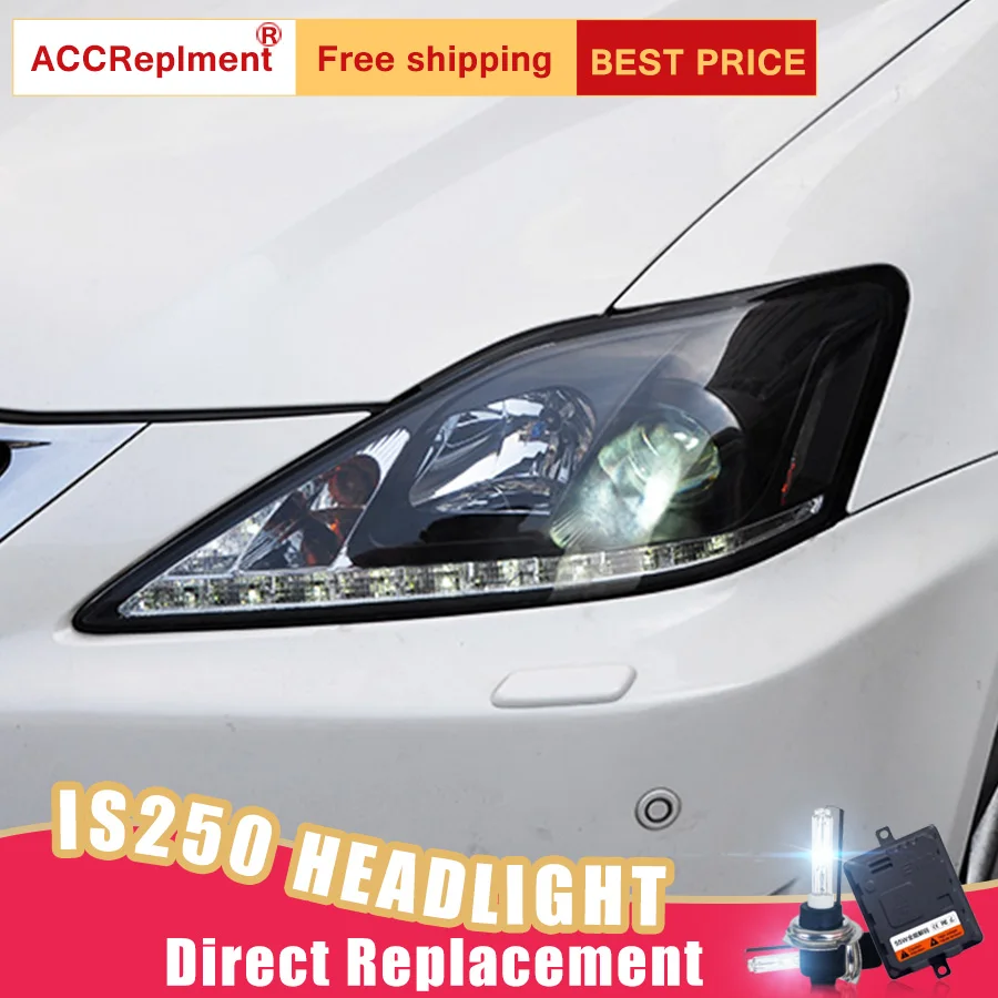 2 шт. светодиодный светодиодные фары для Lexus IS250 2006 2009|Фара авто в сборе| |