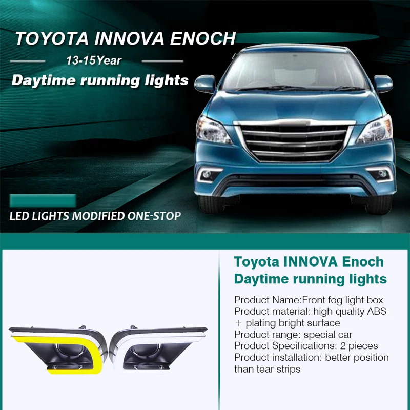 Hlxg DRL для Toyota INNOVA 2013 2014 2015 автомобильный стиль дневные ходовые огни Светодиодный