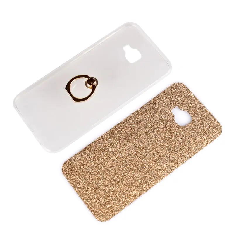 Luxury Ring Holder Case for Asus Zenfone 4 Selfie Pro ZD552KL Glitter Silicon TPU Gel Back Cover Grip Capinhas Coque Etui Hoesje |