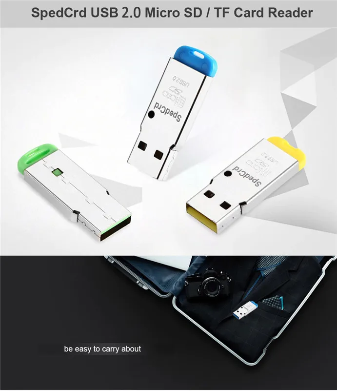 Высокоскоростной мини USB 2,0 Micro SD TF T-Flash адаптер для чтения карт памяти A8