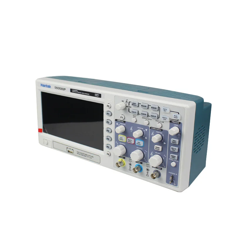 Цифровой осциллограф Hantek DSO5202P 200 МГц 2 канала 1 Гвыб/с 7 дюймов TFT ЖК дисплей длина