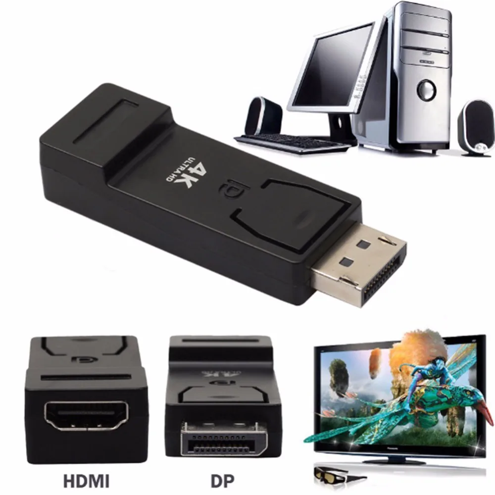 Адаптер DisplayPort-HDMI стандартный переходник типа Папа-HDMI Для iMac и MacBook 4K * 2K |