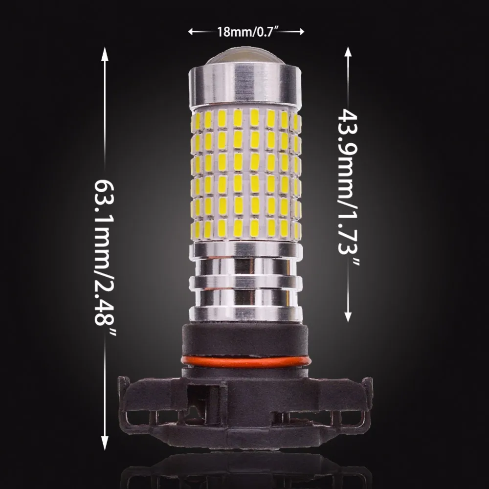 Katur 2x H16EU 5202 PSX24W светодиодный противотуманный фонарь 1500Lm 6000K белый для Lada Granta Largus