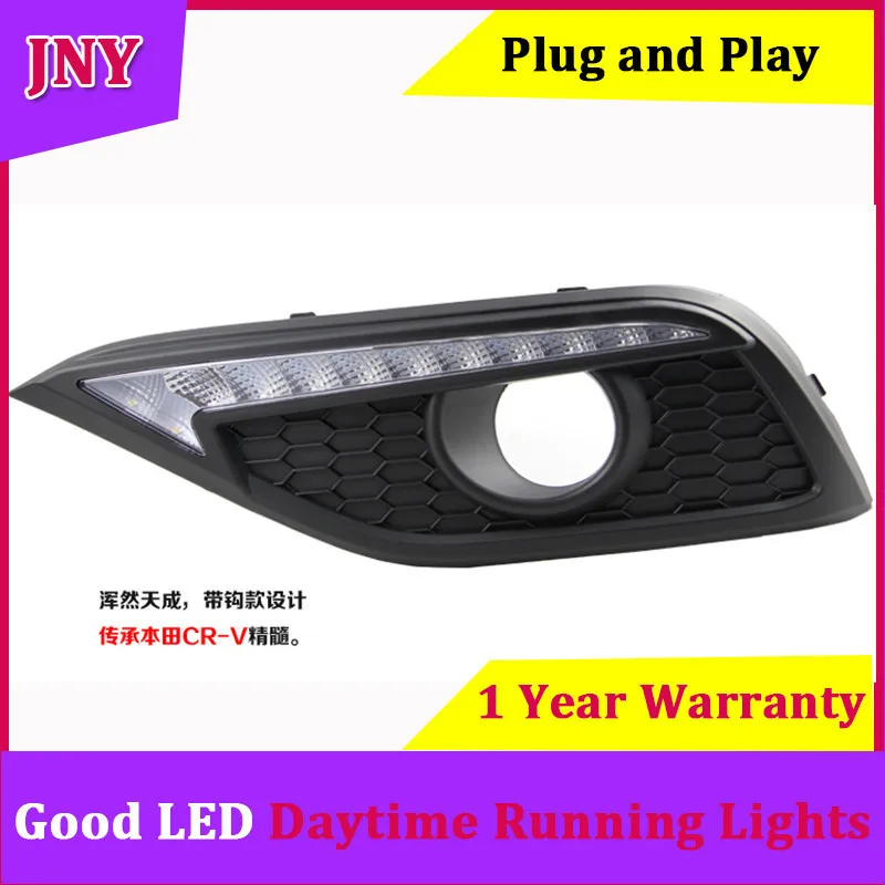 JNY For Honda CRV CR-V 2012-2014 DRL Driving Daytime Running Light with Turn signal fog lamp Relay Daylight car style | Автомобили и