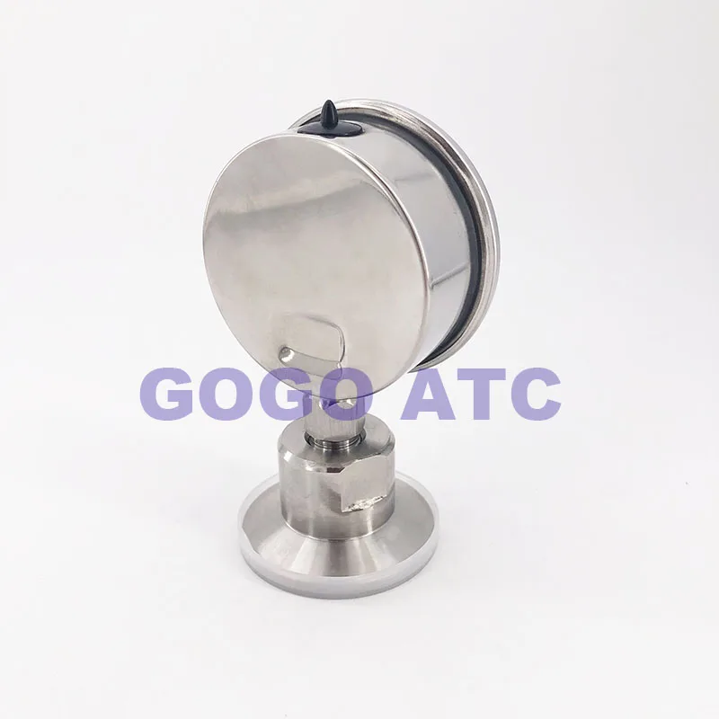 Sanitary stainless steel 304 YTP60BF Diaphragm pressure gauge clamp chuck type shockproof pressure gauge Quick clamp manometer