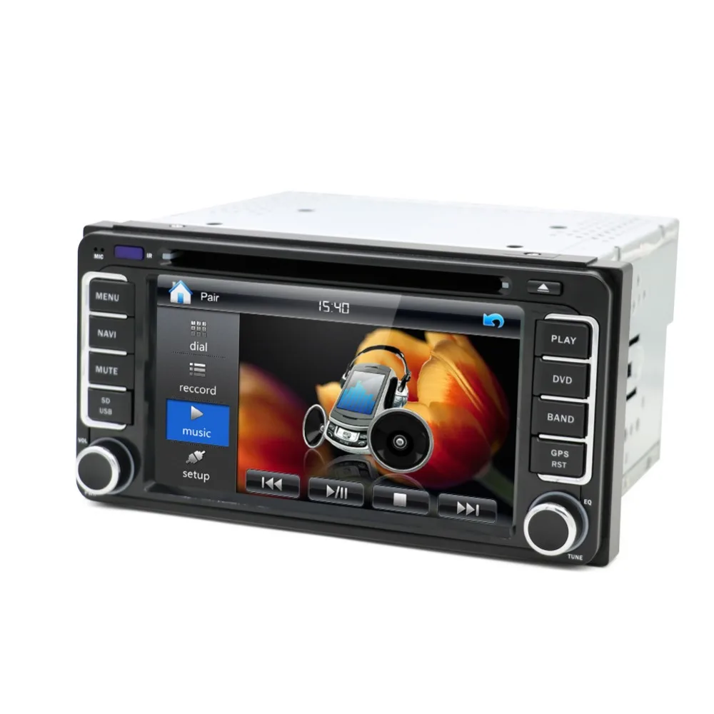 6 2 &quot200*100 автомобиль dvd Радио стерео видео плеер gps для Toyota Hilux Vios Camry Corolla Prado RAV4 2004