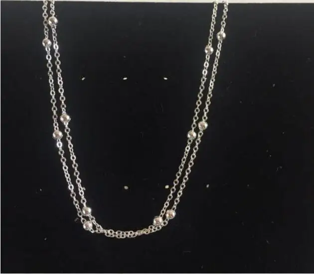XL 0210 Gothic sexy necklace metal sense of quality copper beads double simple female jewelry accessories factory outle | Украшения и
