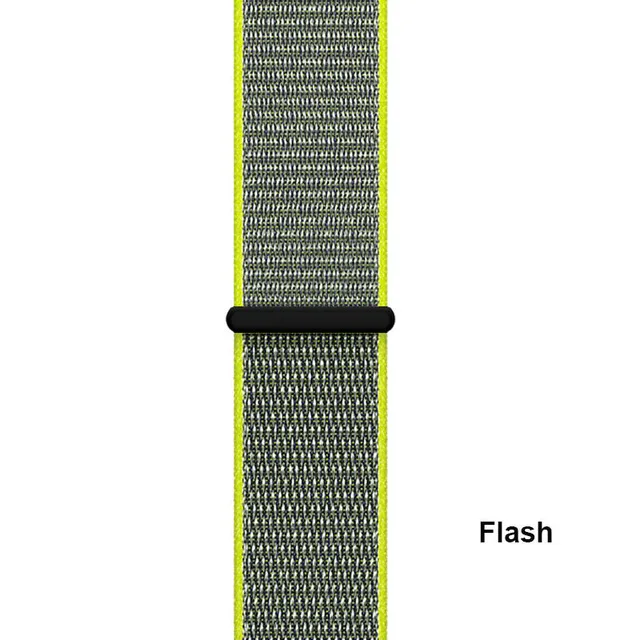 Flash SIKAI 20 мм нейлоновый ремешок для часов спортивные часы тканый ремень для Huami Aamazfit Молодежный ремешок для часов для Amazfit Bip Bit Молодежный выпуск - Цвет: Flash