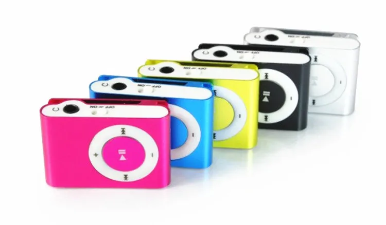 2 шт. случайный цвет мини MP3-плеер с зажимом и слотом для карты Micro TF/SD спортивный