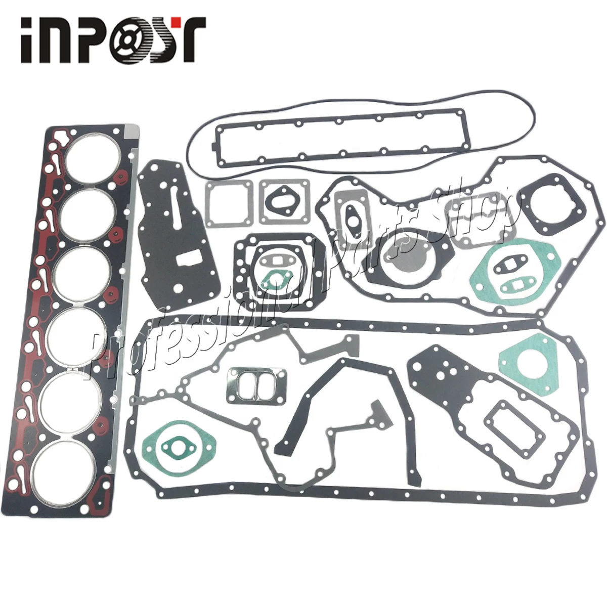 Полный комплект прокладок STD для 89 98 DODGE RAM CUMMINS DIESEL 5.9L 6BT 12V 3804897 3802376|Поршни кольца
