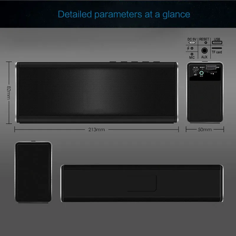 Haynie Super Bass 20 Вт Bluetooth динамик 4000 мАч Внешний аккумулятор портативный беспроводной металлический HIFI Динамик для телефона IOS и Android VS Piple