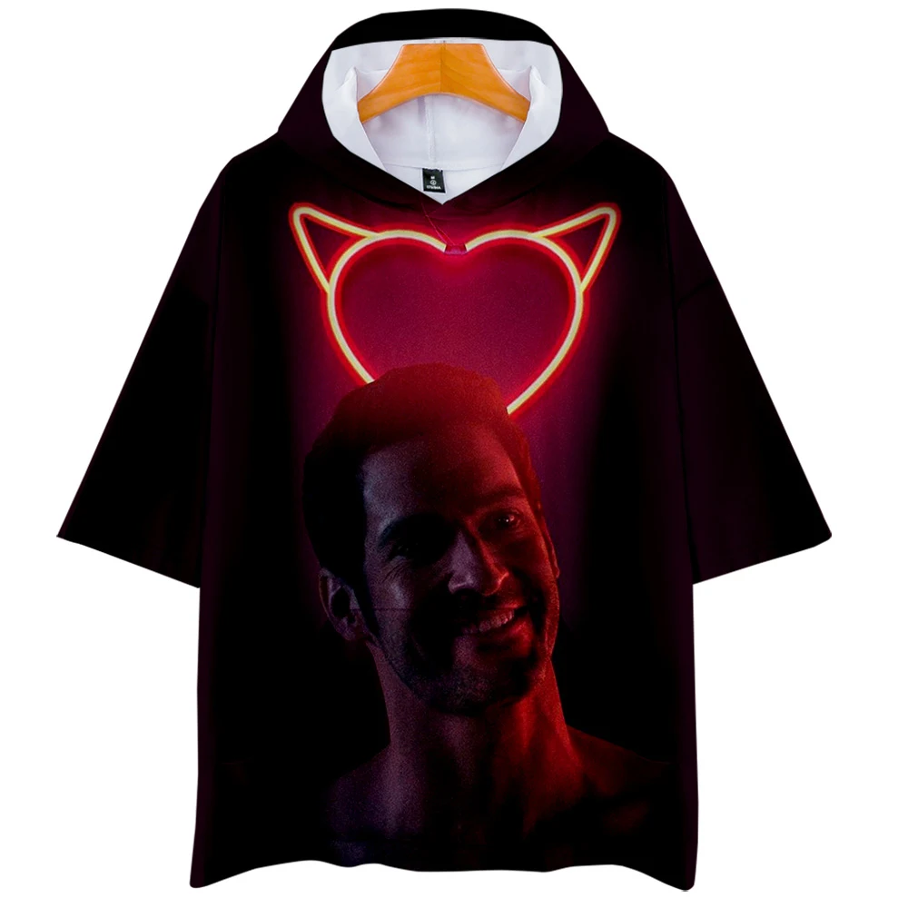 Ar Lucifer 3D толстовки новые с коротким рукавом модные летние футболки крутые и