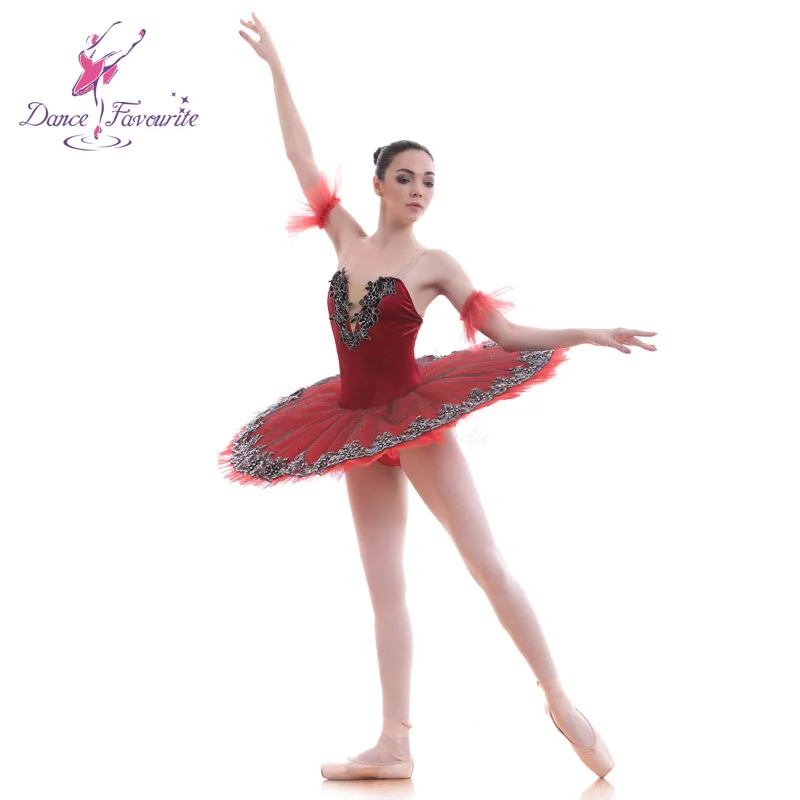 BLL046 Red Velvet Bodice Pre-professional ballet tutu women and Girl Stage ballet costumes tutu ballerina Tutu Ballerrinas Tutu