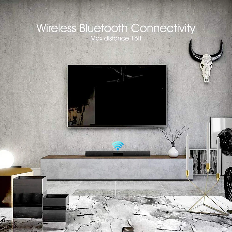 Звуковая панель с реверсивным звуковым, bluetooth-саундбар аудио ТВ Динамик-проводной и Беспроводной соединение, 22 дюйма 2,0 канальный звук домашнего кинотеатра Системы
