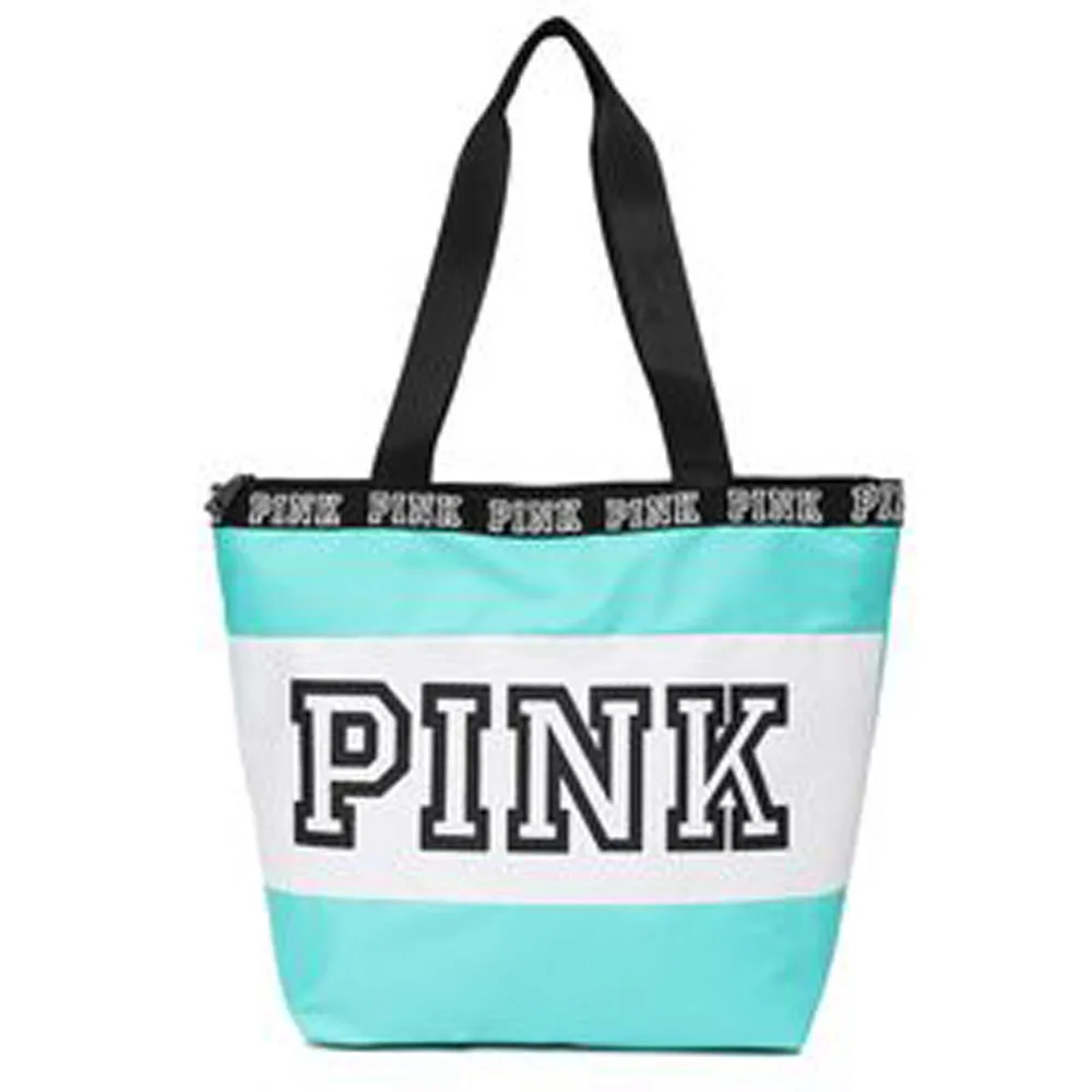 Новинка розовая пляжная сумка на плечо для девушек Большая вместительная