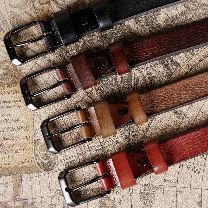 

designer belts men High Quality Men's Belts genuine leather Black male belts for men Automatic Buckle luxury strap fashion