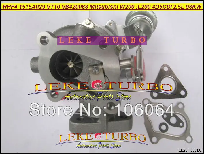Турбокомпрессор RHF4 VT10 1515A029 VB420088 для автомобилей Mitsubishi W200 L200 2006- 4D5CDI 2 5 л 98кВт