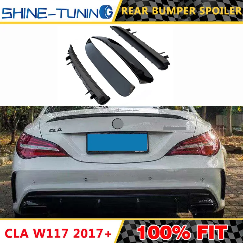 Для нового CLA класса W117 спойлер заднего бампера aero комплект лезвие CLA200 CLA250 CLA220(с спортивным бампером