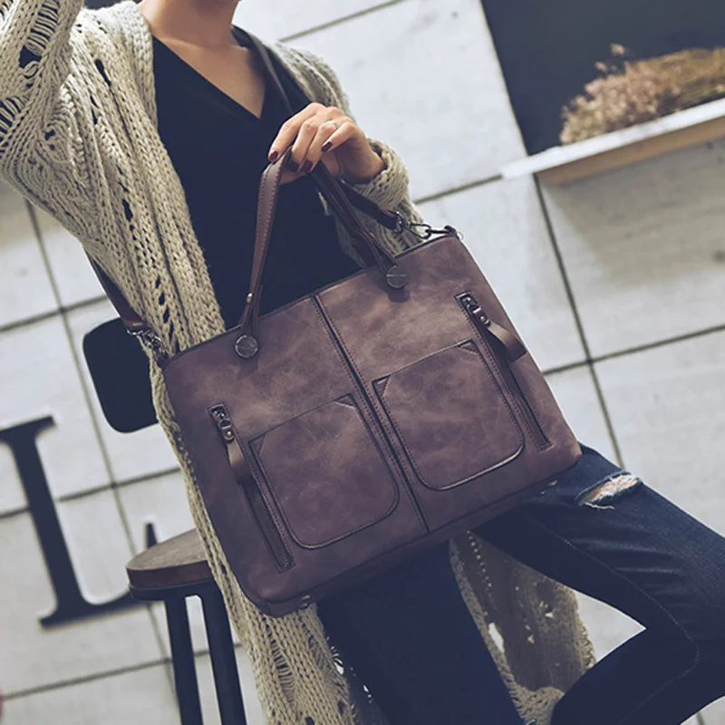 Винтажная Сумка-тоут женская дизайнерская сумка-портфель 2017 ретро модная сумка