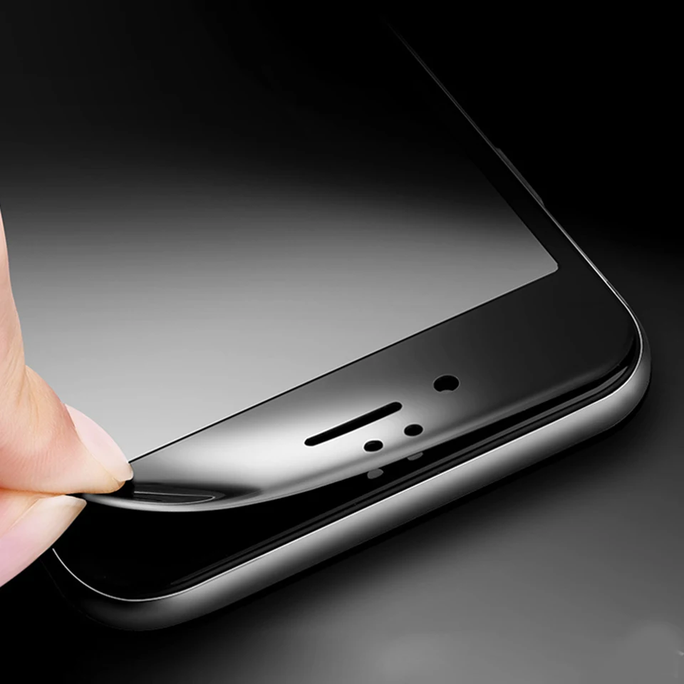 Wangcangli 3D полное покрытие стекло для iPhone x Защита экрана 8 plus защитное мягкий край 7