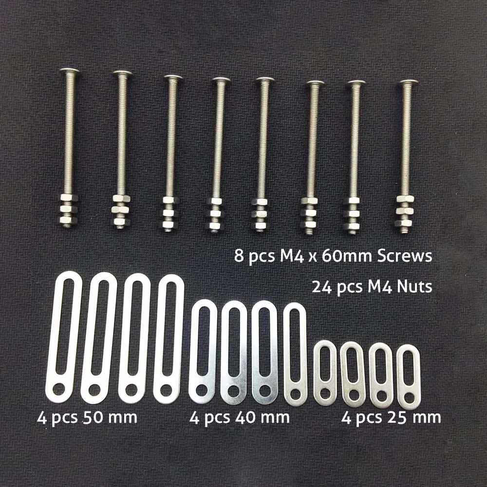 60mm screws TAOCHIS головной свет инструменты для модернизации рамка адаптера для Koito Q5 Hella объектив проектора соединительные пластины 25/40/50 мм изменить винты - Цвет: 60mm screws