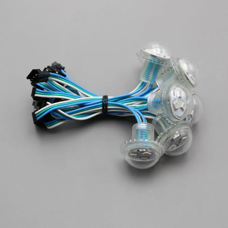 12 В 30 мм 3 светодиода RGB UCS1903 светодиодный пиксельный модуль света адресуемый 5050 smd