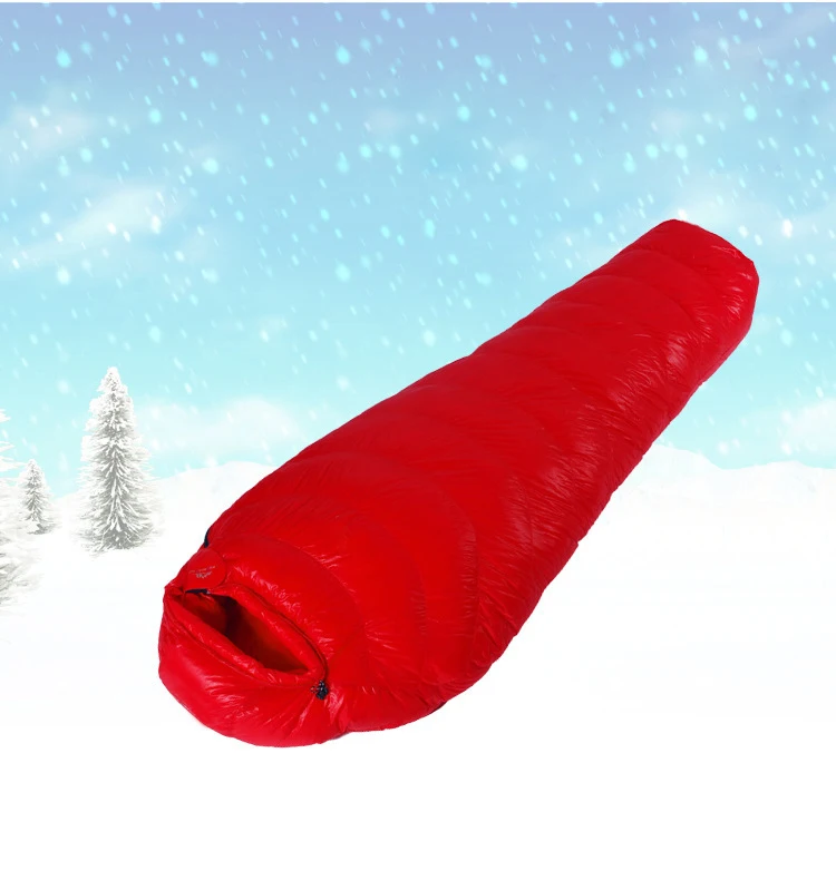 Уличный сверхлегкий спальный мешок с гусиным пухом 95% три сезона для мамы пуховый
