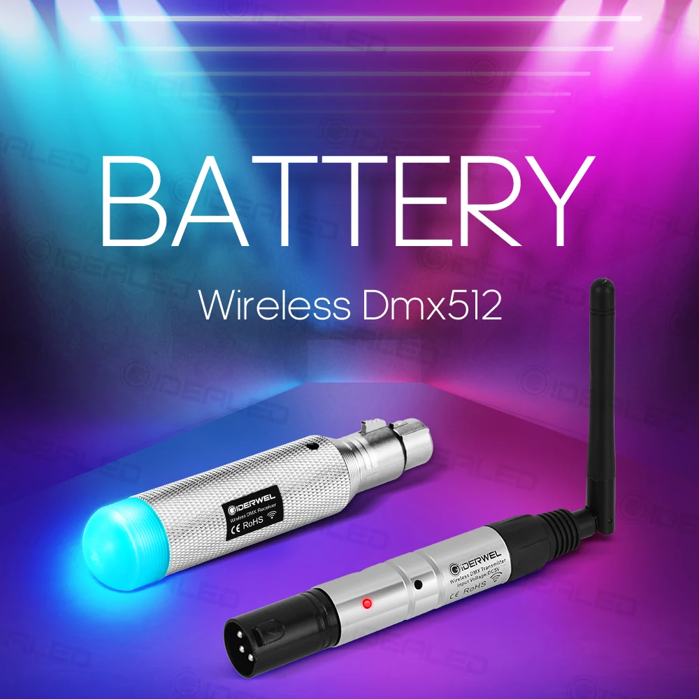 Dmx светильник с эффектом батареи беспроводной 2,4 GISM 500 м Dmx512 приемник передатчик дальность связи приемник Музыка DJ клуб диско
