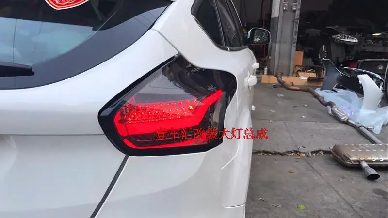 Автомобильный Стайлинг для Ford Focus 2 задние фары светодиодный задний фонарь задний багажник крышка лампы drl+ сигнал+ тормоз+ обратный