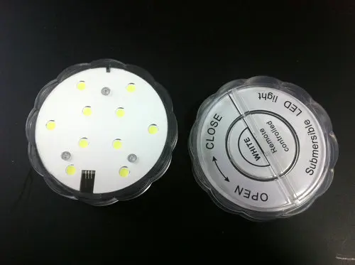 10SMDs погружной свет для свадебной вечеринки базовая ваза с дистанционным