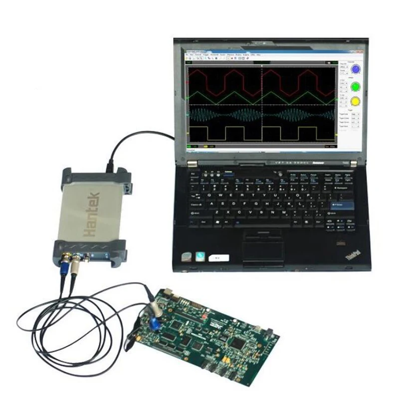 Hantek Hantek6022BE PC USB цифровой осциллограф 2 канала 20 МГц полоса пропускания 48MSa/s частота дискретизации