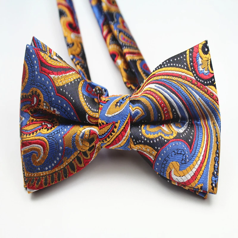 Модный формальный коммерческий галстук-бабочка бизнес полиэстер жаккард