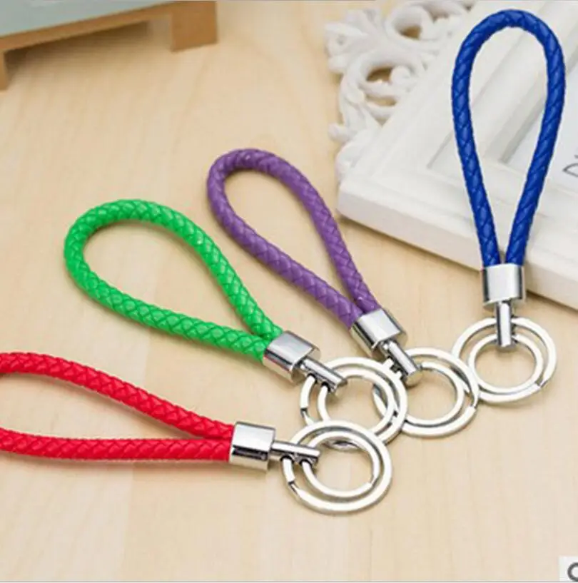 1 шт. хит продаж высокое качество ручная работа кожаный брелок из сплава