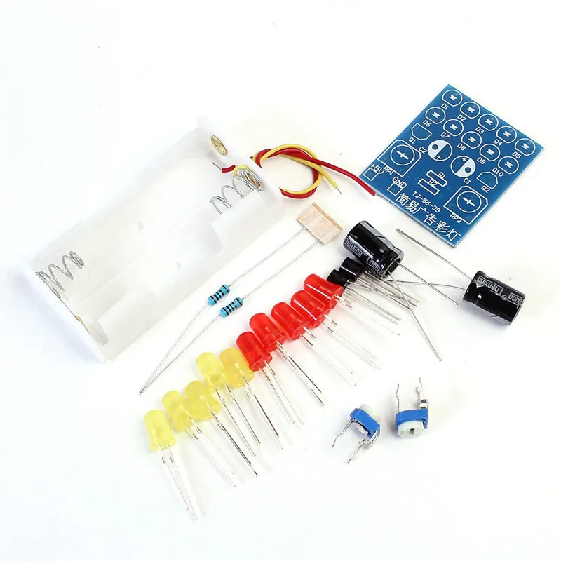 Простые Рекламные Красочные Огни DIY Kit Реклама LED Набор Для Электронного