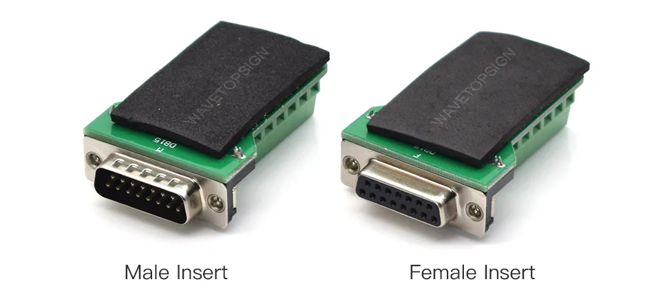 DB15 15Pin Адаптер RS232 последовательные сигналы терминальный модуль интерфейс конвертер к терминалу DB15 разъем мужской женский D sub