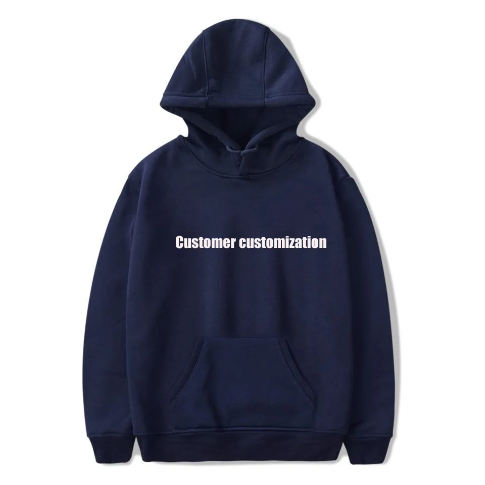 LOGO customization printed Hoodies Sweatshirts Women men cotton Kpop Pullovers streetwear Customer 1624-WY02 | Женская одежда