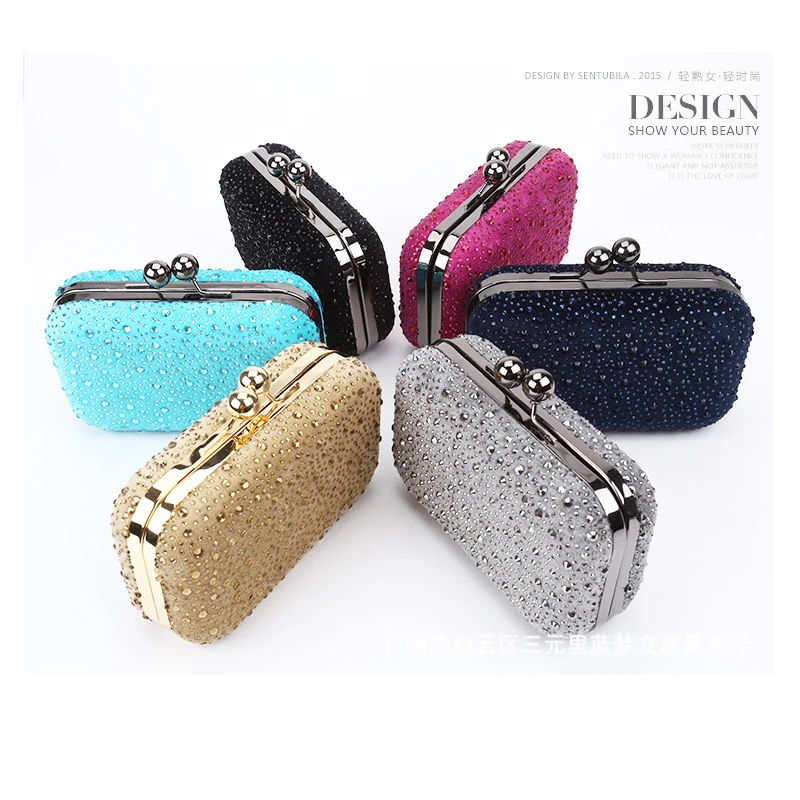 Горячая Ручная Сумочка с кристаллами серый вечерний кошелек кристаллы клатч